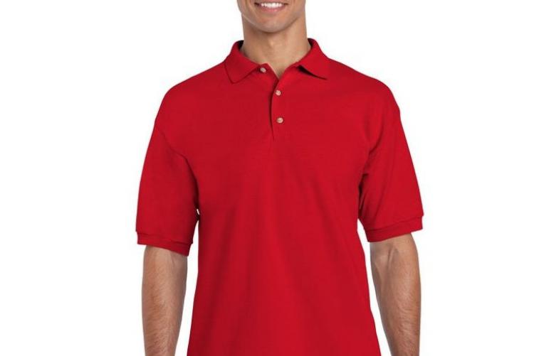 ROTES POLO-T-SHIRT