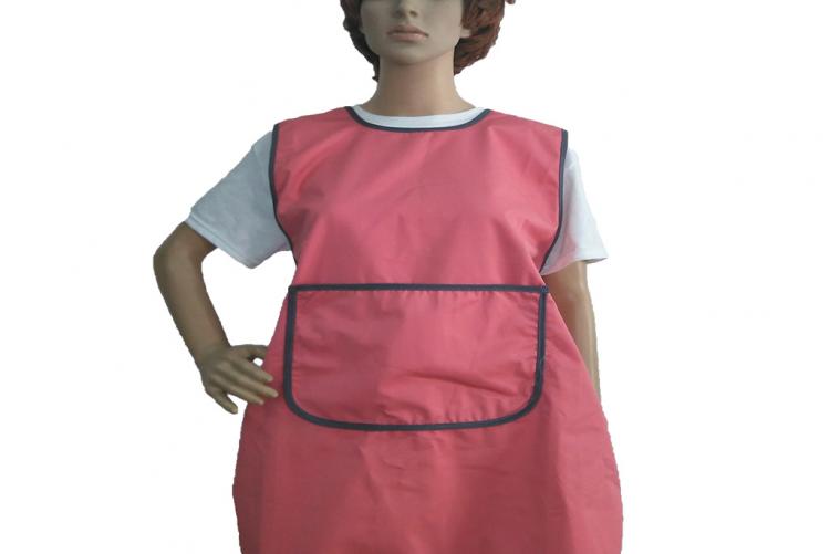Pink-black apron