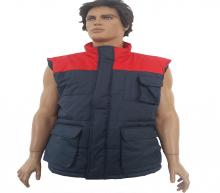 Red-gray vest