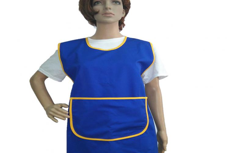 Blue-yellow apron